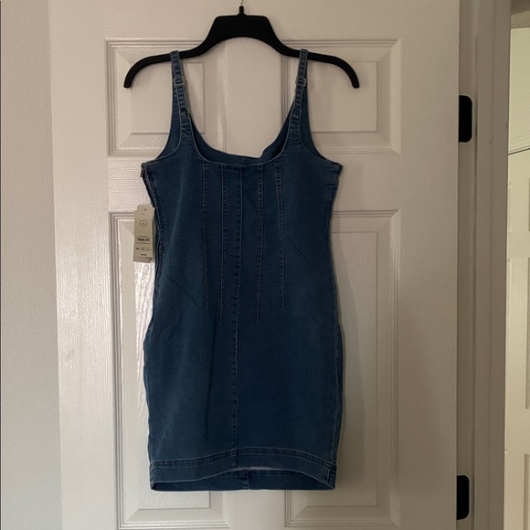 No Boundaries Blue Denim Mini Dress - Picture 3 of 3